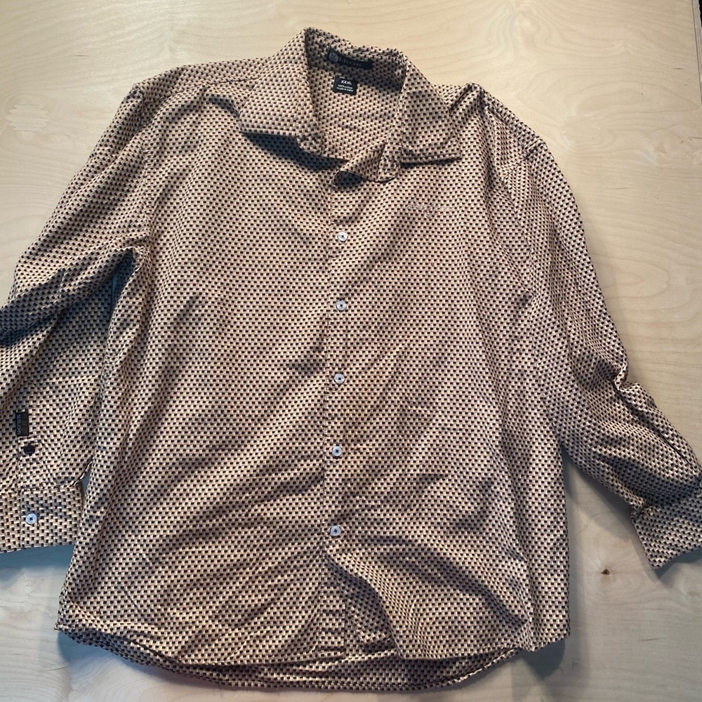 Sean John Long Sleeve Button Front Shirt XXXL (BV)